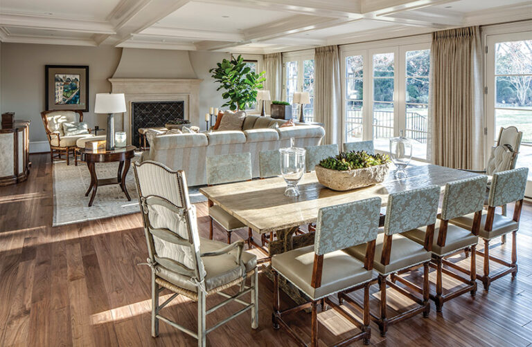 The use of cool and warm grays imparts a sense of calm yet is still interesting and inspiring. INTERIOR DESIGN: Monarch PHOTOGRAPHY: Lydia Cutter