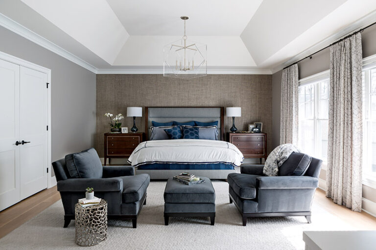 Meyers designed the interiors of an open and welcoming custom home for family of six. INTERIOR DESIGN: Sandra Meyers Design Studio PHOTOGRAPHY: Angie Seckinger