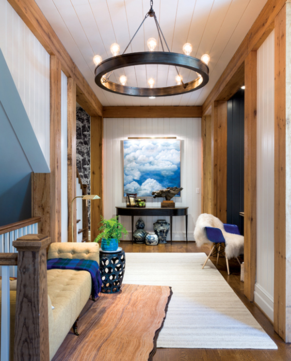 A new home in McLean with an inviting stair hall. ARCHITECTURE: Rill Architects PHOTOGRAPHY: Angie Seckinger