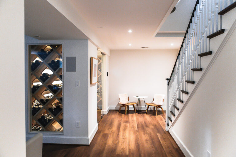 A custom wine cellar in Bethesda. ARCHITECTURE: MCDStudio PHOTOGRAPHY: Anna Meyer